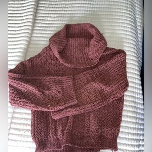 Express Chenille Cowl Neck Sweater